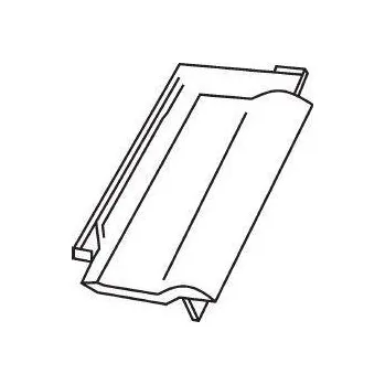 Střešní krytina Bramac Rubín 9 glazura taška krajní levá černá