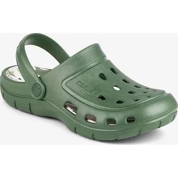 Dámské pantofle Dámské nazouváky COQUI JUMPER Moss green modern tropical 41