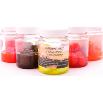 Umělá nástraha Enterprise Imitace Boilies v dipu 8 ks-Tutti Frutti/Broskev Fluo oranžová