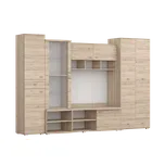 IDZ Sestava nábytku do obývacího pokoje GRENADA, 305 cm Dub San Remo