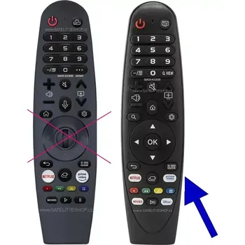 Dálkový ovladač Dálkový ovladač Sencor SLE43US800TCSB náhradní