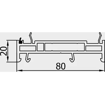 Příslušenství k oknu SKLADOVÁ-OKNA.cz Rozšiřovací profil 20mm bílý pro okna REHAU Smartline+