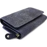 Arwel Tmavě modrá dámská střední kožená peněženka s klopnou 511-2266-97