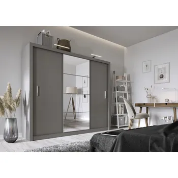 Šatní skříň Lenart Šatní skříň Idea 01 (250) - šedý mat