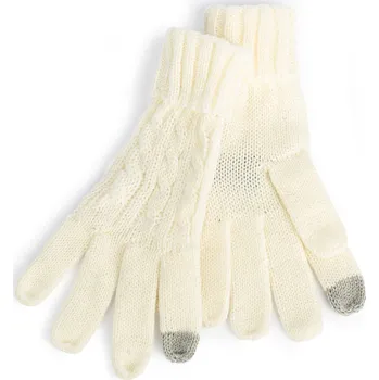 Pokrývka hlavy Antonio Dámské zimní dotykové rukavice bílá uni