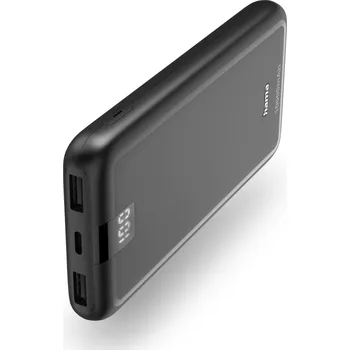 Powerbanka Hama Performance 10, powerbanka 10000 mAh, 3 A, výstup: 1x USB-C, 2x USB-A, LED displej