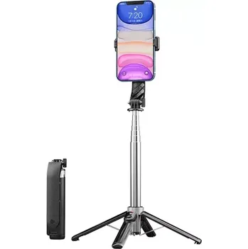 Selfie tyč Selfie držák XO-SS11, stativ, až 100cm, barva černá