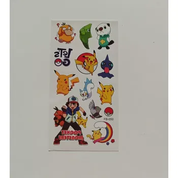 Odstranitelné tetování Dětské dočasné tetování - POKÉMON (2) - PIKACHU 7 (Značka: TAKARA TOMY)