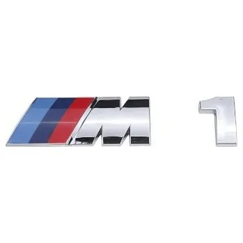 Znak automobilu BMW M 1 nápis 78mm stříbrná