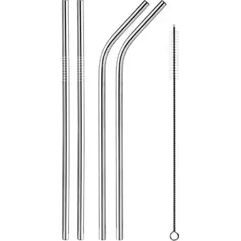 Kovová brčka Steels 2+2 s kartáčkem