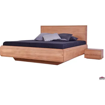 Ložnice Domestav LEVITY manželská postel čelo rovné buk průběžný mořený