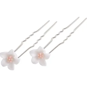 Vlásenka s kytkou - 1 kus 8000936-1 bílo-růžová