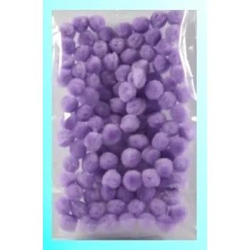 Pompony jasnofioletowe 10mm 100szt