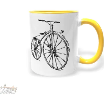 Hrnek - Velocipede Circa 1870 Barva: Žlutá