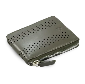 Arwel Šedá kožená zipová peněženka 513-4721-20