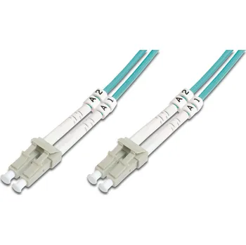 Síťový kabel Digitus DK-2533-15/3 InfiniBand a optický kabel 15 m LC I-VH Barva Aqua