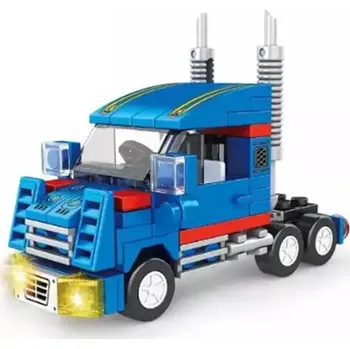 ostatní stavebnice Malá stavebnice TAHAČ/KAMION - 100 ks (Značka: CITY SERIES)