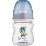 CANPOL BABIES Láhev se širokým hrdlem Bonjour Paris 120 ml modrá