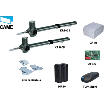 Pohon brány Sada pohonu CAME KRONO KR300 pro dvoukřídlou bránu - jedno křídlo 3m/400kg s příslušenstvím