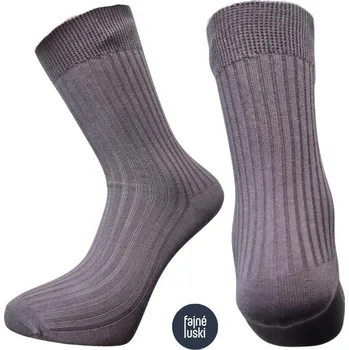 Pánské ponožky Ponožky 100% bavlna Zapo vel. 42-43 tmavě šedá
