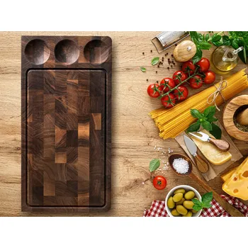 Kuchyňské prkénko Kamohome Servírovací prkénko JOHN Dřevo: Ořech evropský