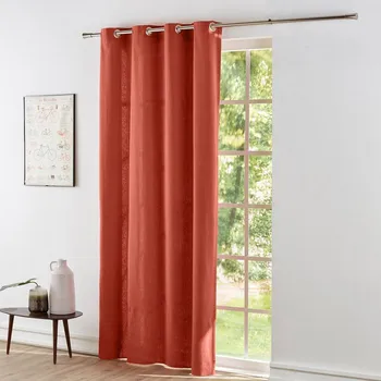 Blancheporte Jednobarevný zatemňovací závěs zn. Colombine®, zakončení očky terakota 135x260 cm