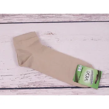 Pánské ponožky Ponožky Props lycra BÉŽOVÉ nízké kotníkové 3/4 bavlněné s elastickým vláknem lycra velikosti ponožek: 27-28 ( EUR vel. 41-42)
