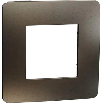 Rámeček Metal 1násobný, Dark Alu/Černý