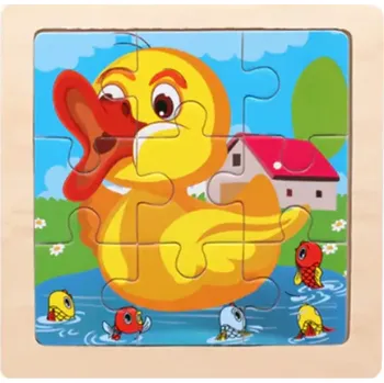 Puzzle Dřevěné puzzle pro nejmenší (S) - KACHNIČKA (Značka: SKXNIER)