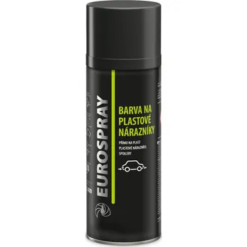 Barva ve spreji Colorlak EUROSPRAY BARVA NA PLASTOVÉ NÁRAZNÍKY AC732 Barva: černá mat RAL 9005, Balení: 400 ml