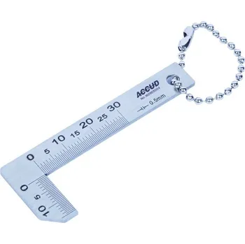Úhloměr ACCUD 967-001-11 kapesní úhelník ( 0.5mm ) 967-001-11