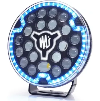 Osvětlení automobilu LED přídavný reflektor Waś 9" 228mm, s pozičním světlem, strobo, 12-24V, ECE (W268 HR50)