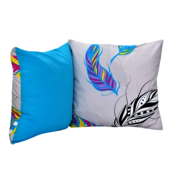 Povlak na polštářek Stanex Bavlněný povlak na polštář Peří tyrkysové (LS218) ROZMĚR: 90 x 70 cm