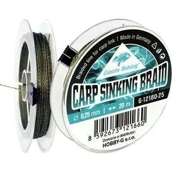 Giants fishing Carp Sinking Braid 20m - Giants fishing Carp Sinking Braid 20m|0,12mm