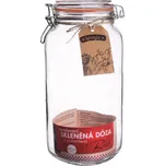 Dóza sklo patent BELA 2 l sklo průměr 11,5 cm, výška 26 cm 2 l