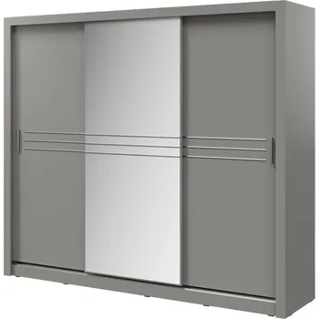 Šatní skříň Lenart Šatní skříň Idea 11 (250) - šedý mat