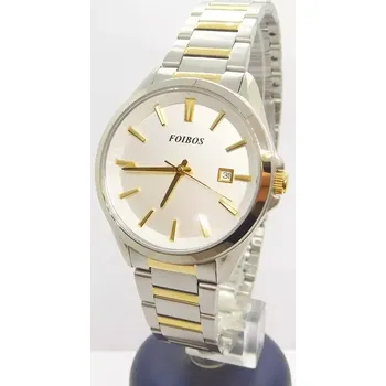 Hodinky FOIBOS Dámské ocelové čitelné bicolor hodinky 5ATM FOIBOS CK3L08.1 (FOIBOS Dámské ocelové čitelné bicolor hodinky 5ATM FOIBOS CK3L08.1)