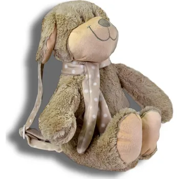 plyšák Antonio Dětský plyšový batůžek pejsek/hnědá 45x25 cm