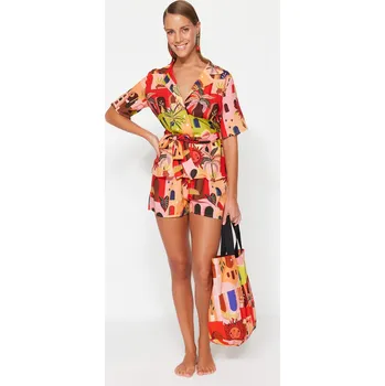 Kabelka Dámský set Trendyol Trendyol hnědá | oranžová | červená 2321981