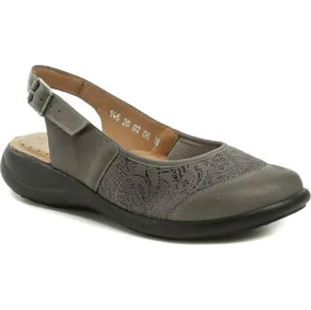 Dámské sandále Sandály dámské Axel 2450 šedé kožené na široké chodidlo - 42