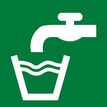 PITNÁ VODA ISO 7010 plast 0,5mm 200x200 mm