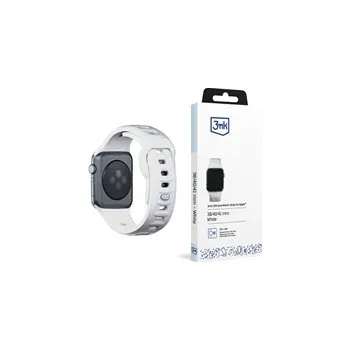 Chytré hodinky 3mk Silicone Watch Strap pro Apple 38/40/41 mm White