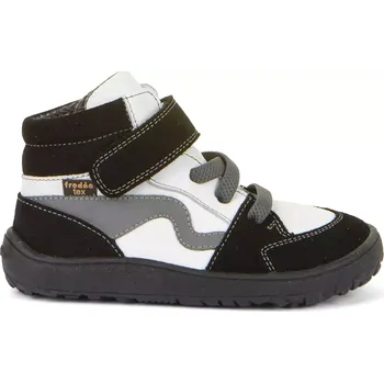 Dámská obuv Barefoot Froddo kožené boty s membránou - white/black 33