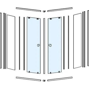 Aqualine Sklo pro HLF909Y, pohyblivá část, NDHLF909Y-2