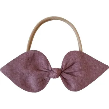 Aliro Čelenka Zoe lněná TMAVĚ VŘESOVÁ