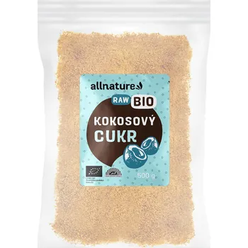 Přisada na vaření a pečení Allnature Kokosový cukr BIO 500 g