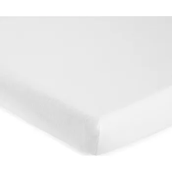 Chránič matrace Blancheporte Moltonová nepropustná ochrana matrace Nuit des Vosges, hloubka rohů 25 cm bílá 80x190 cm