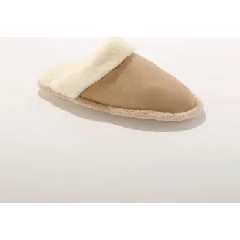 Dámské pantofle Blancheporte Pantofle v semišovém vzhledu béžová 39/40