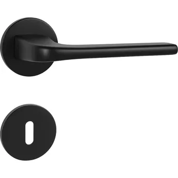 Dveřní kování TI - DARA - R 4007 5S rozety BB, klika/klika BS - Černá matná (153)