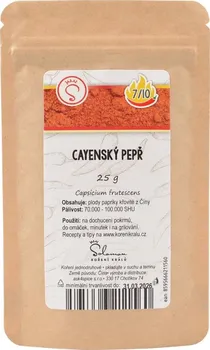 Koření Solomon Cayenský pepř v sáčku 25 g